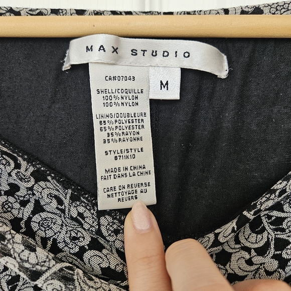 Max Studio Tiered Paisley Midi Skirt - Picture 2 of 5